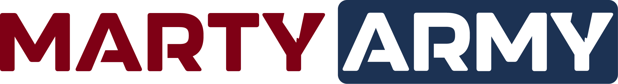 Marty's Army logo horizontal